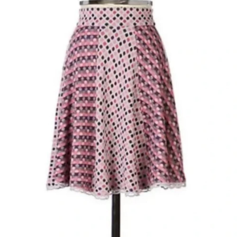 Moth Dancing Dots Skirt from Anthropologie Size Large